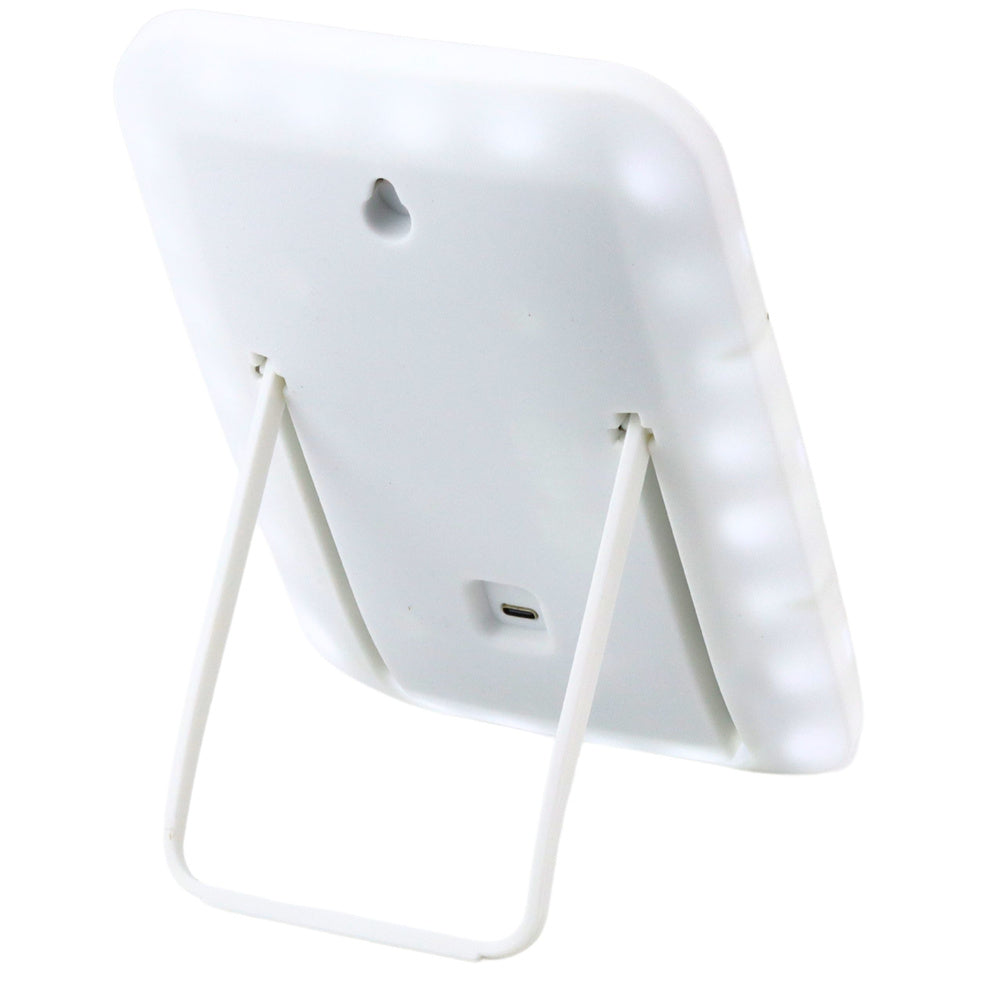 Espelho Maquilhagem LED Iluminado Sem Fios Branco