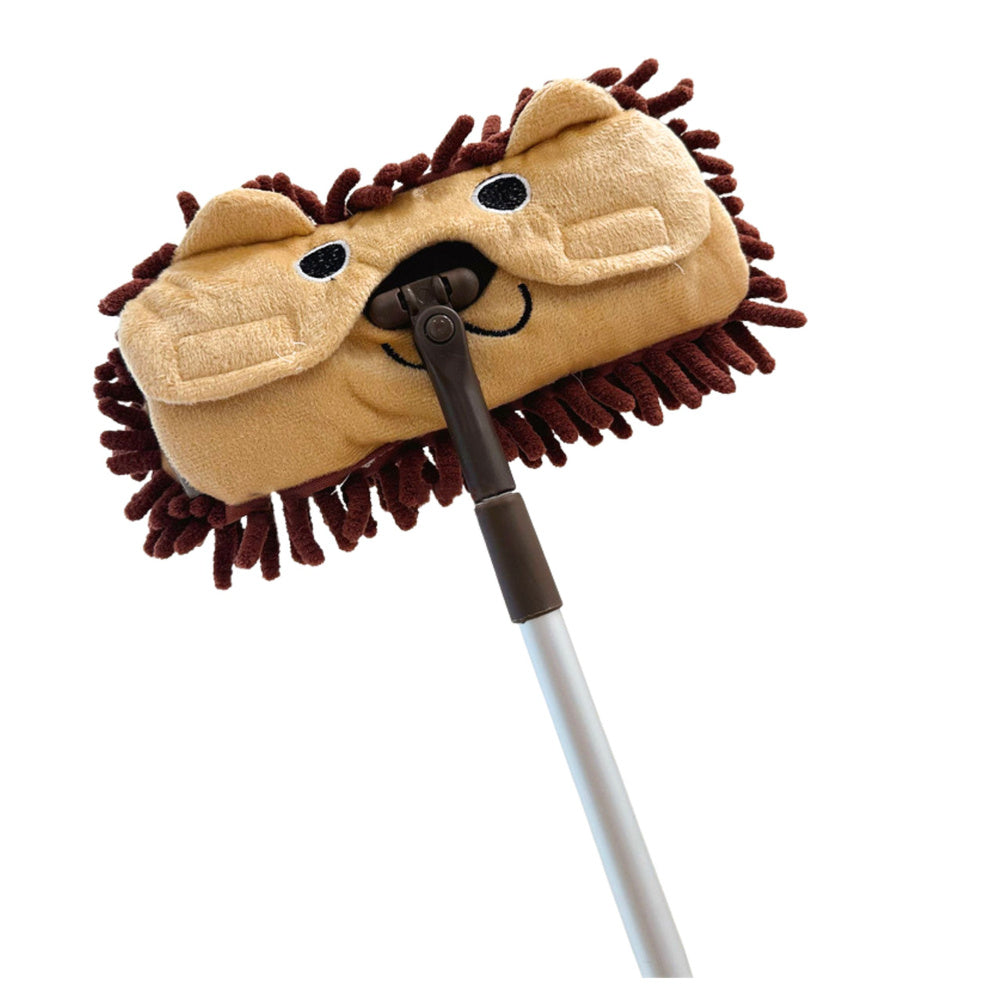 Mopa Infantil Cabo Telescópico Animal Castanho