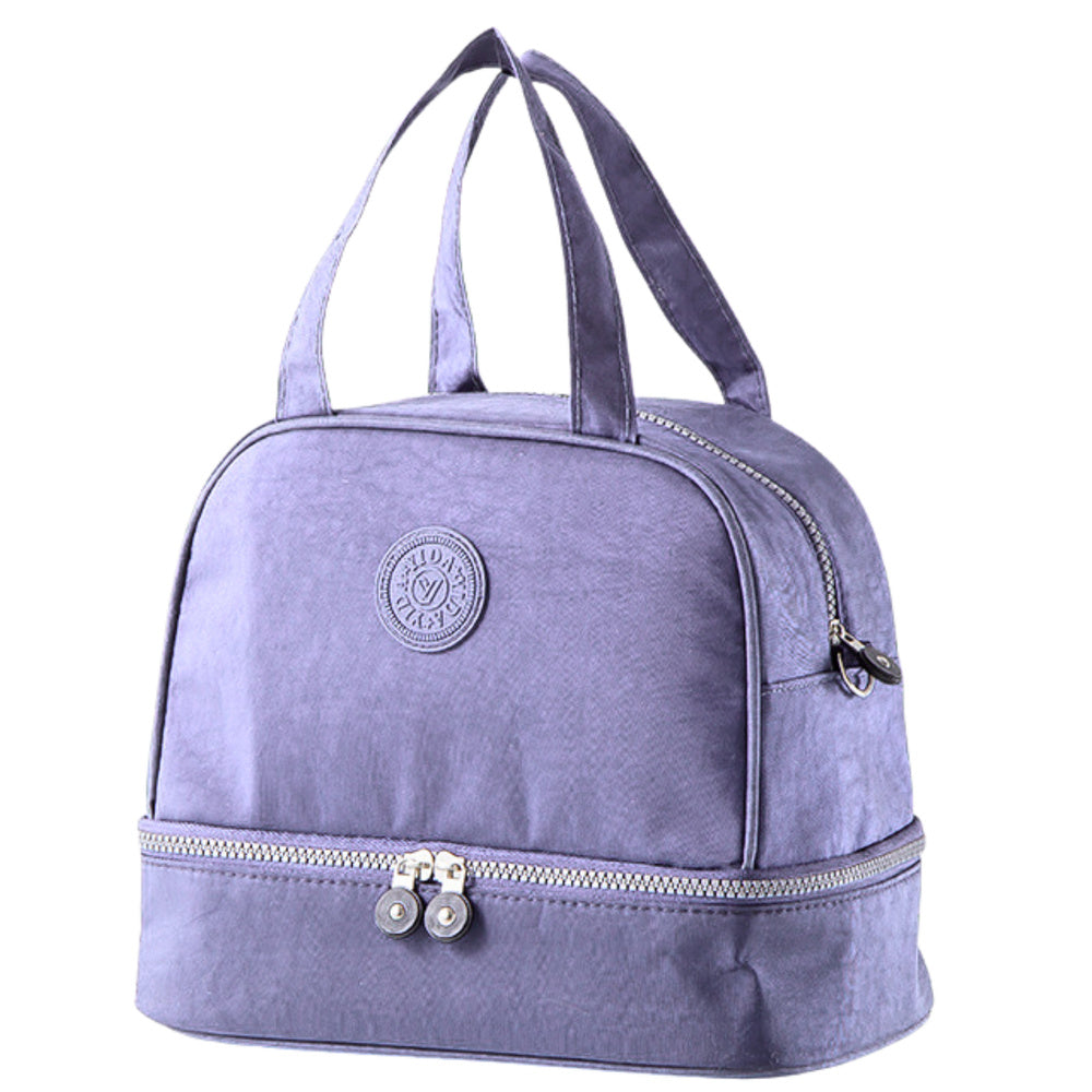 Saco Térmico Almoço com Alça Ajustável Roxo 27cm