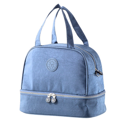 Saco Térmico Almoço com Alça Ajustável Azul 27cm