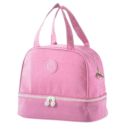 Saco Térmico Almoço com Alça Ajustável Rosa 27cm