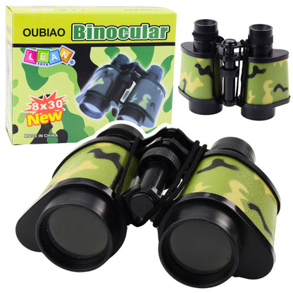 Binóculos Criança Compactos com Cordão Camuflado 8x30