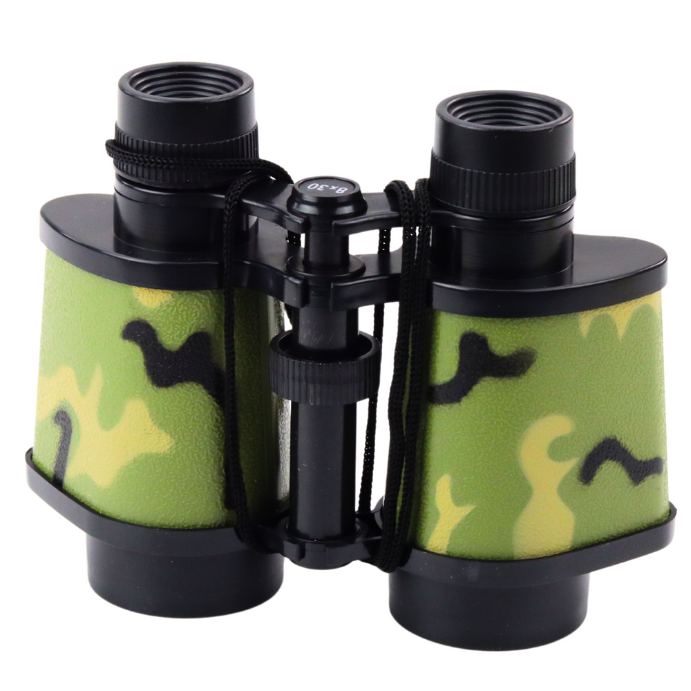 Binóculos Criança Compactos com Cordão Camuflado 8x30