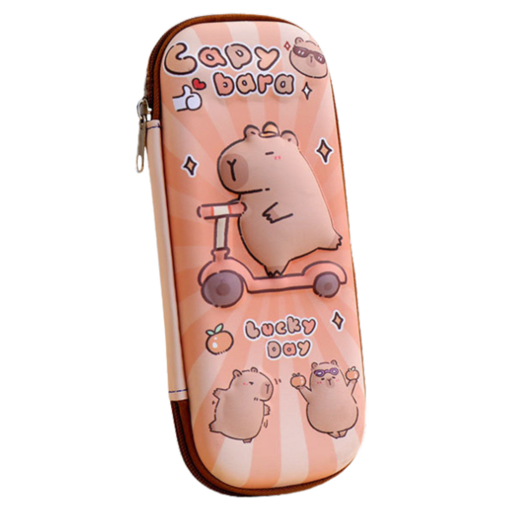 Estojo Escolar Capivara Trotinete 23cm