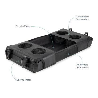 Tabuleiro de snacks/atividades dupla face L4 Flex 2.0 com 2 suportes para copos