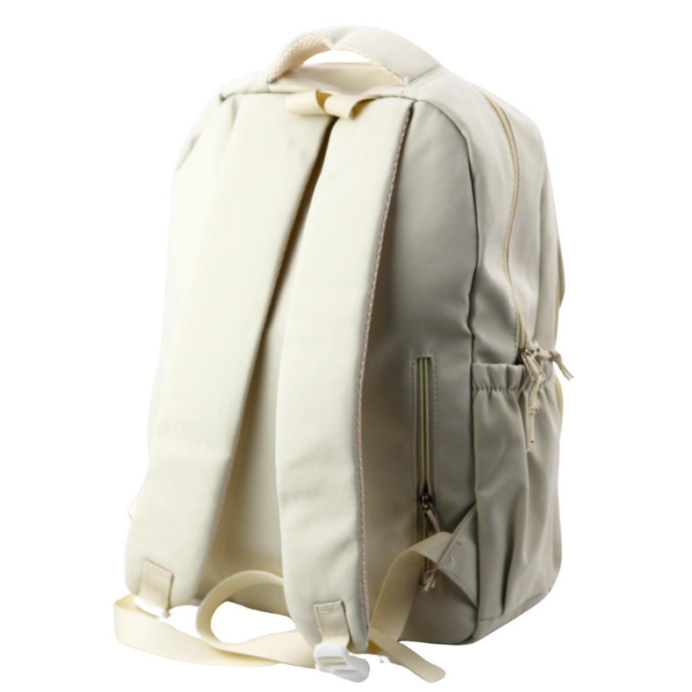 Mochila Escolar Urbana Capivara Porta-Chaves Pins Bege 25L 42cm