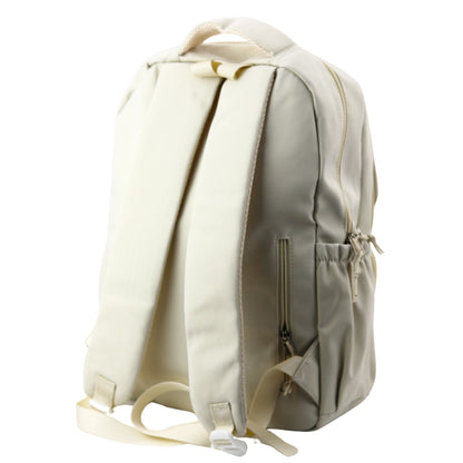 Mochila Escolar Urbana Capivara Porta-Chaves Pins Bege 25L 42cm