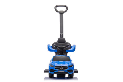 Carro Ride-On Mercedes 3 em 1 com Barra Empurrar Azul