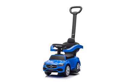 Carro Ride-On Mercedes 3 em 1 com Barra Empurrar Azul