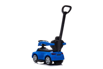 Carro Ride-On Mercedes 3 em 1 com Barra Empurrar Azul