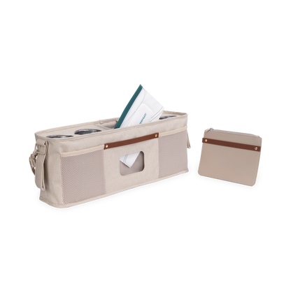 Bolsa com 4 porta-copos térmicos - Bege