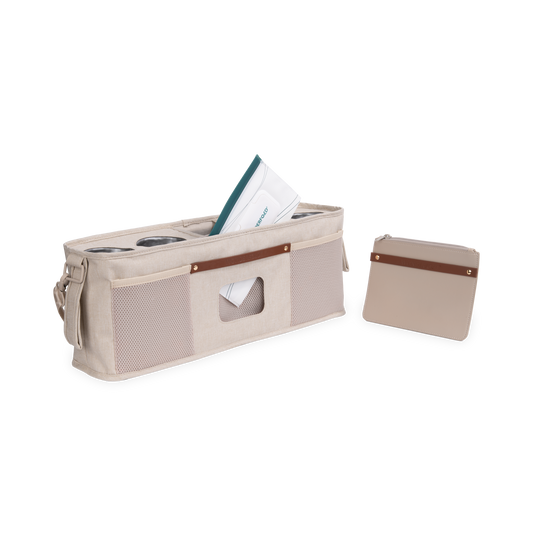 Bolsa com 4 porta-copos térmicos - Bege