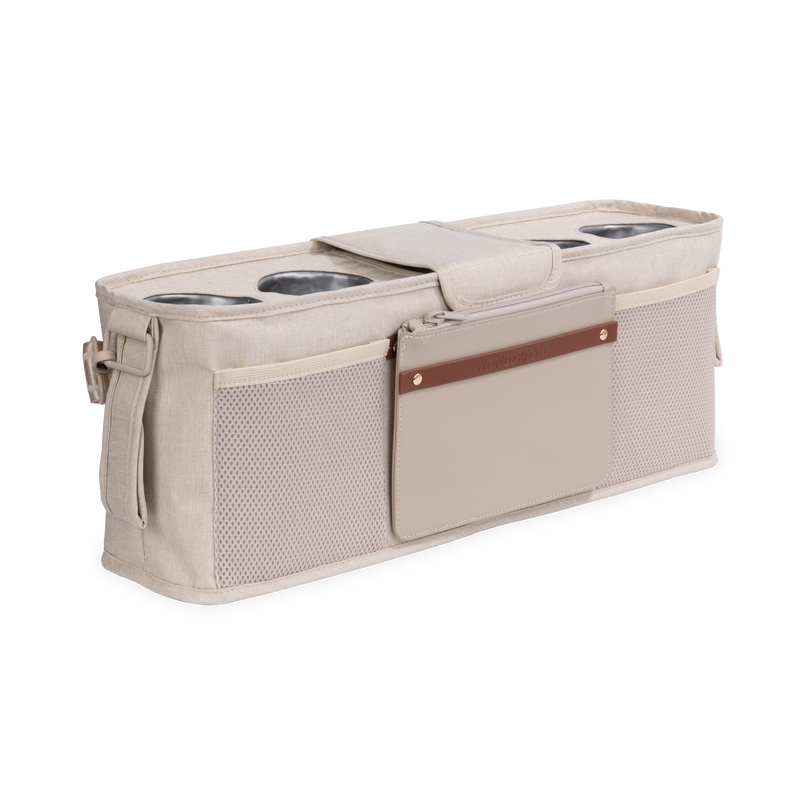 Bolsa com 4 porta-copos térmicos - Bege