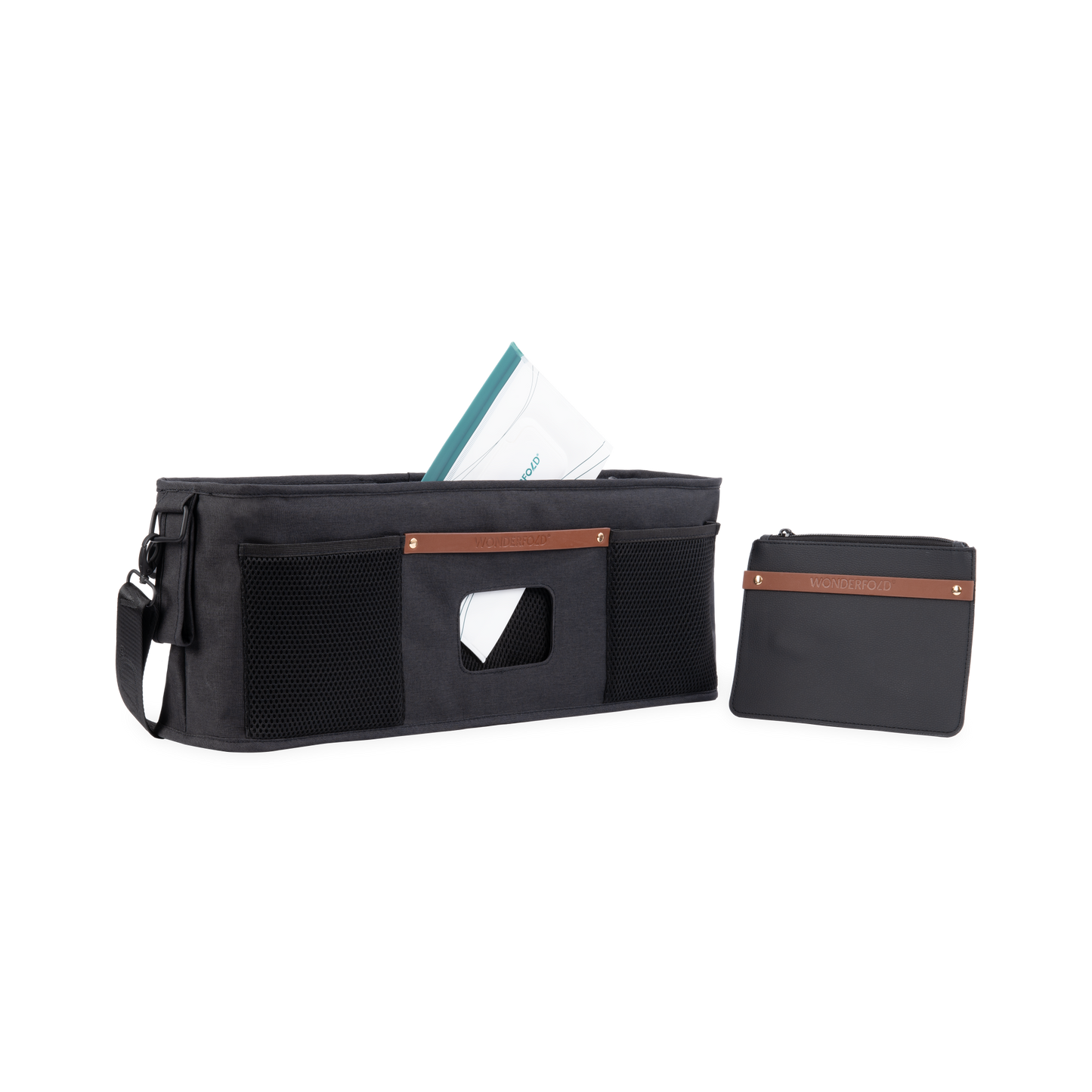 Bolsa com 4 porta-copos térmicos - Preto