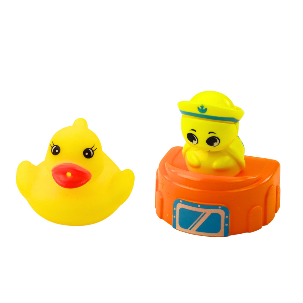 Brinquedo Banho Barco Grua Gancho Pato Tartaruga Colorido
