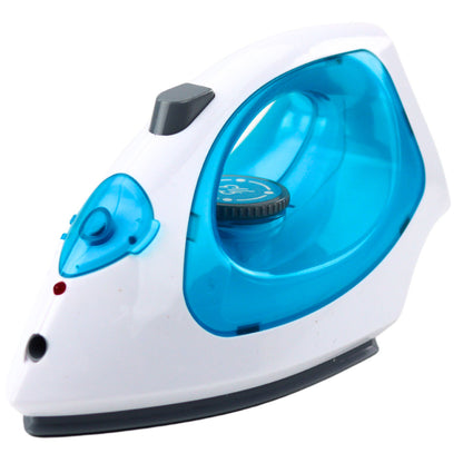 Ferro de Engomar Brinquedo Vapor Luzes Sons Azul