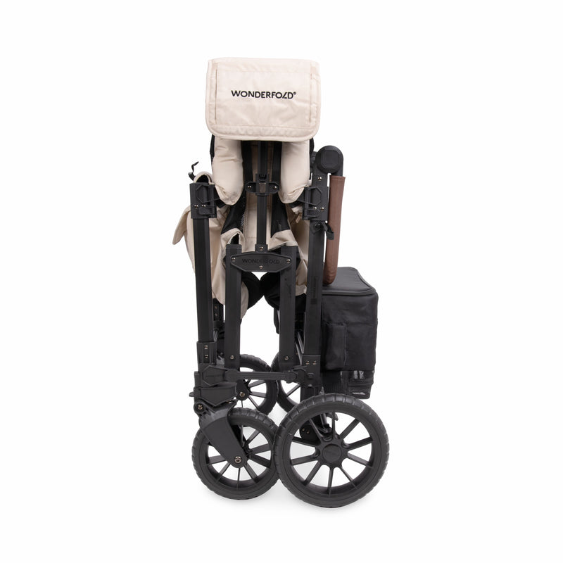 Carrinho de Bebé W4 Luxe Pro de 4 Lugares - Bege Areia