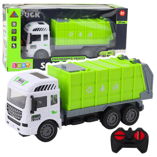 Camião Lixo RC Telecomandado Verde Claro 1:24