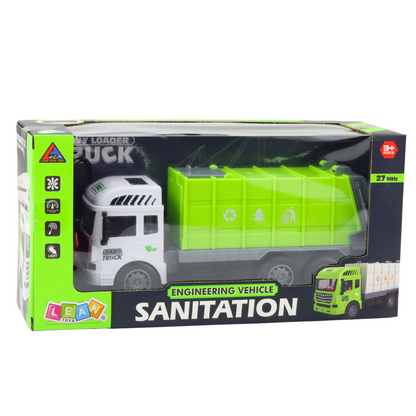 Camião Lixo RC Telecomandado Verde Claro 1:24