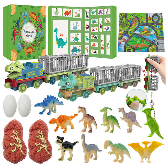 Calendário Advento Criança Dinossauros Figuras