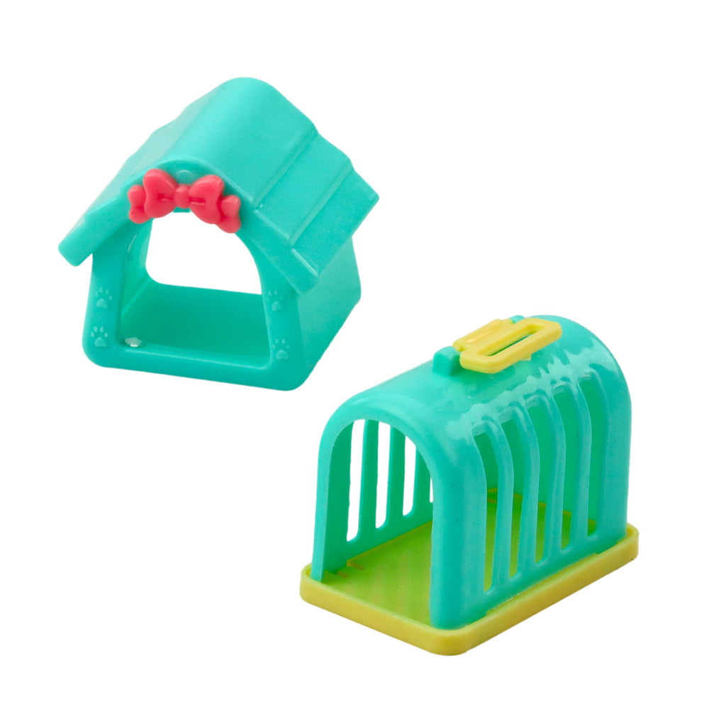 Cães Borracha com Som Transportadora 6pcs