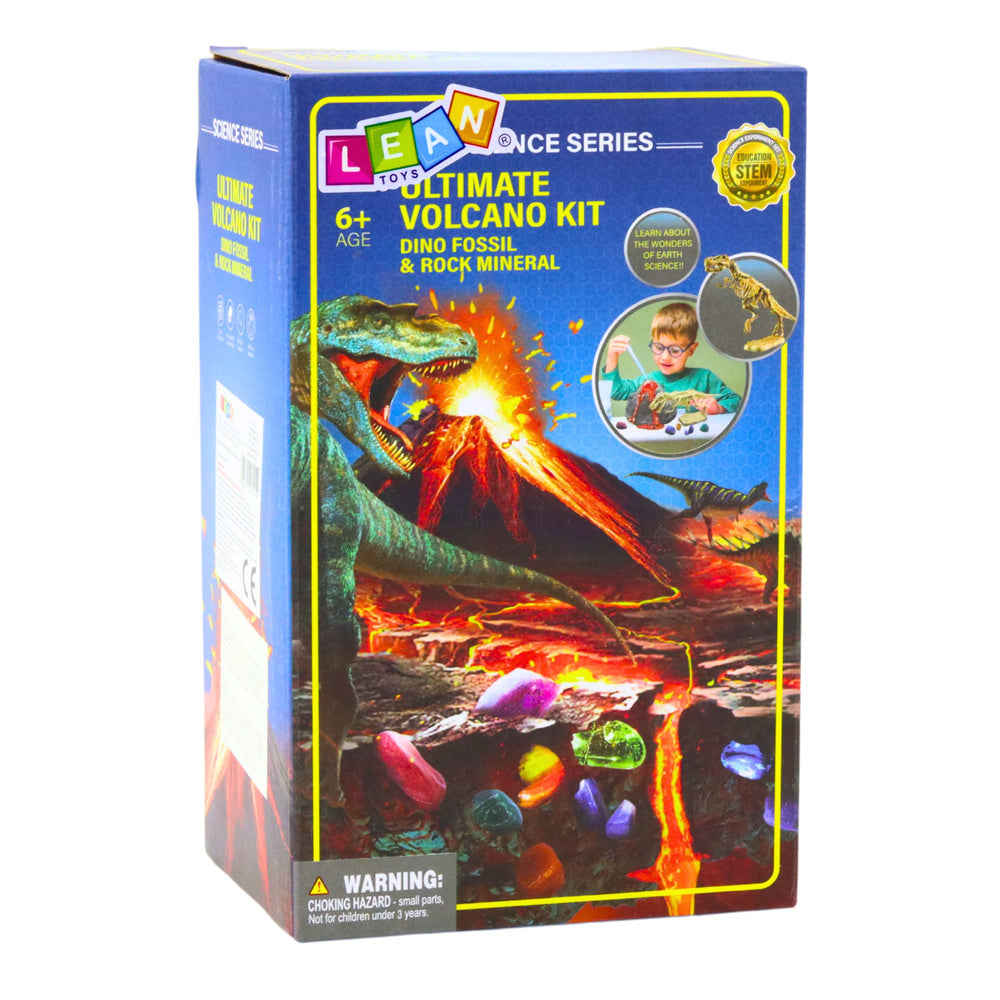 Kit Educativo Vulcão em Erupção Dinossauros