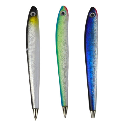 Caneta Esferográfica Peixe Brilho Azul 12.5cm (1 unidade, sortido)