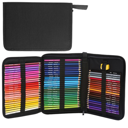 Conjunto Lápis Desenho Hexagonais 72pcs