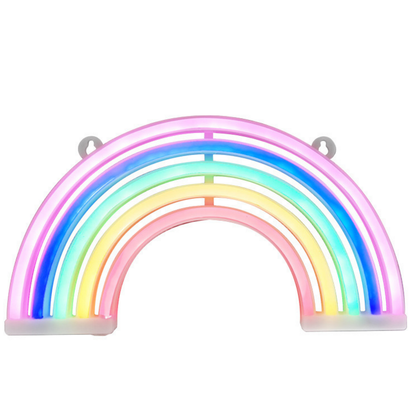 Luz Noturna LED Neon Arco-Íris a Pilhas