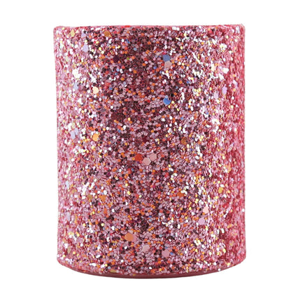 Copo Organizador Pincéis Glitter Rosa