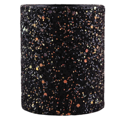 Copo Organizador Pincéis Glitter Preto