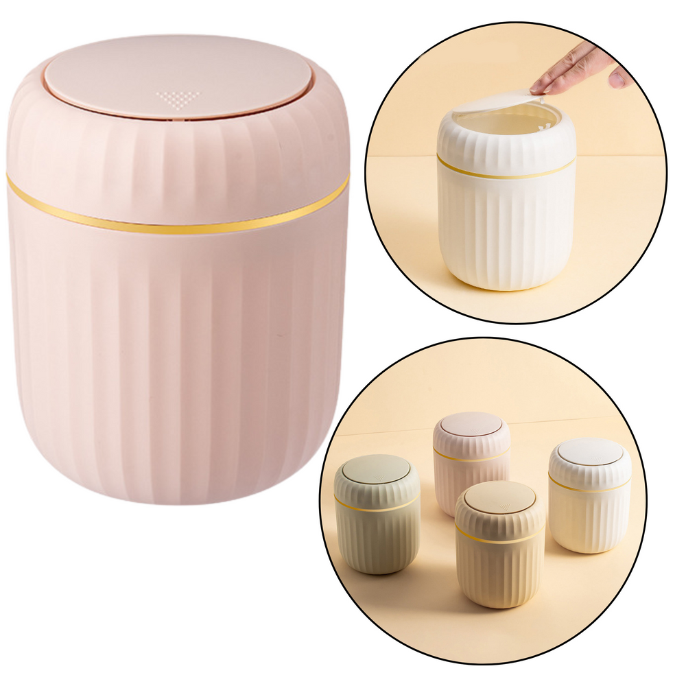 Caixote Lixo Mini Tampa Basculante Rosa