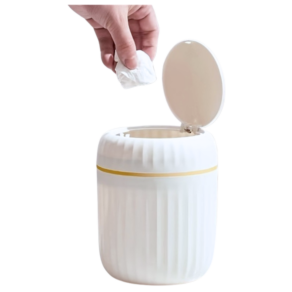 Caixote Lixo Mini Tampa Basculante Branco