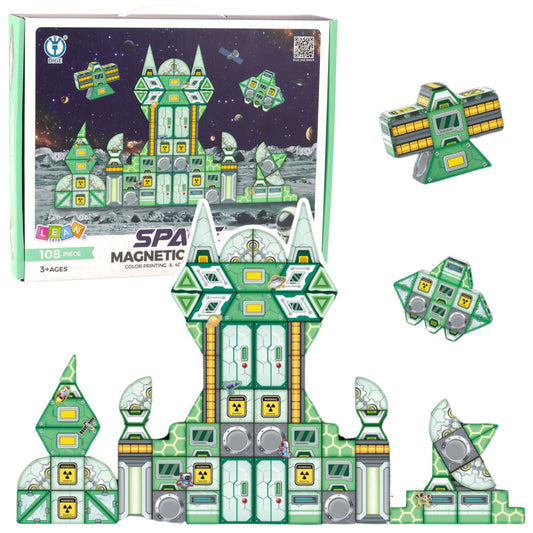 Blocos Magnéticos Estação Espacial 4D 108pcs