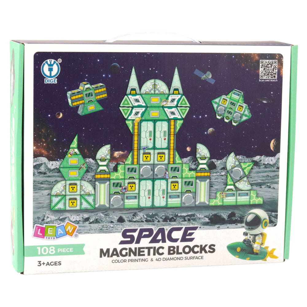Blocos Magnéticos Estação Espacial 4D 108pcs