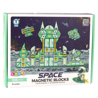 Blocos Magnéticos Estação Espacial 4D 108pcs