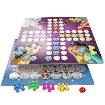 Jogo 2 em 1 Ludo e Escadas Princesas Disney Trefl