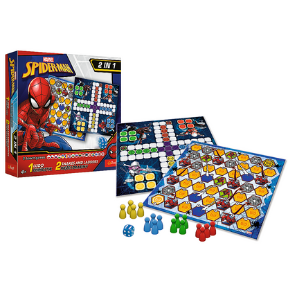 Jogo 2 em 1 Ludo e Escadas Spider-Man Trefl