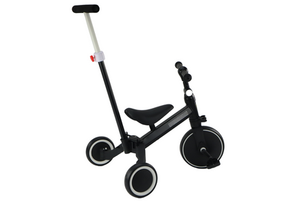 Triciclo PRO50 com Barra Empurrar Preto