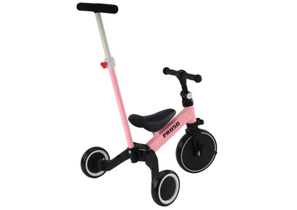 Triciclo PRO50 com Barra Empurrar Rosa