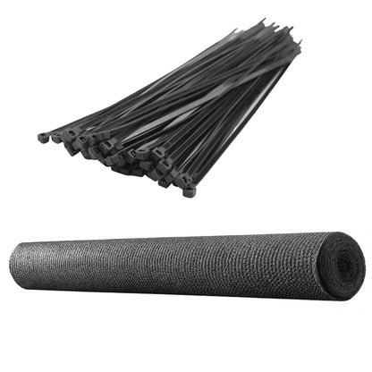 Rede Sombreamento Jardim Vedação Cinza 1.5x25m 140g/m²