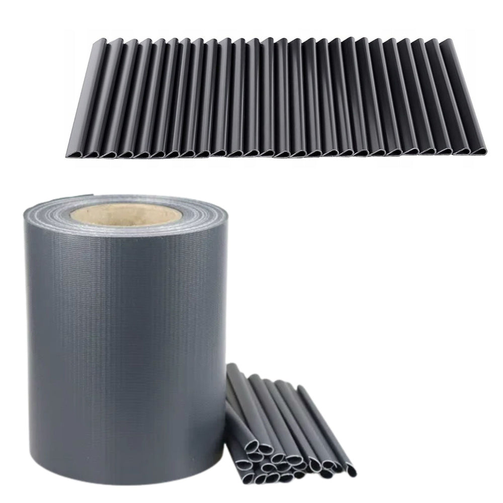 Fita Proteção UV Vedação com 20 Clips Cinza 19x35m 450g/m²