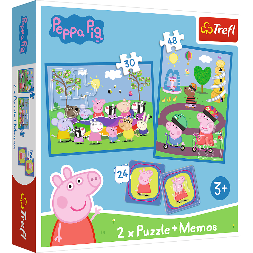 Puzzle 2 em 1 + Memo Peppa Pig