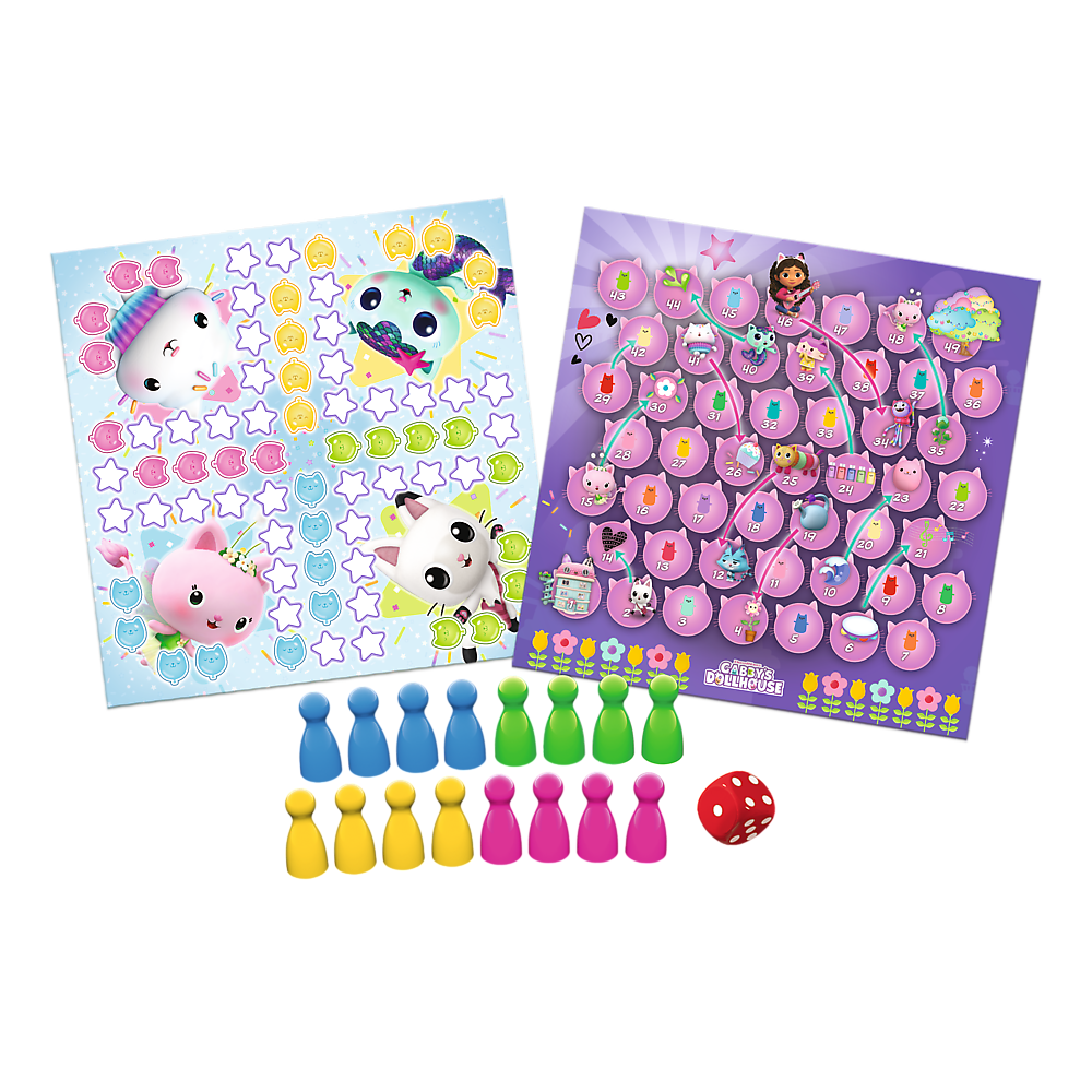 Jogo 2 em 1 Ludo e Escadas Gabby’s Dollhouse Trefl