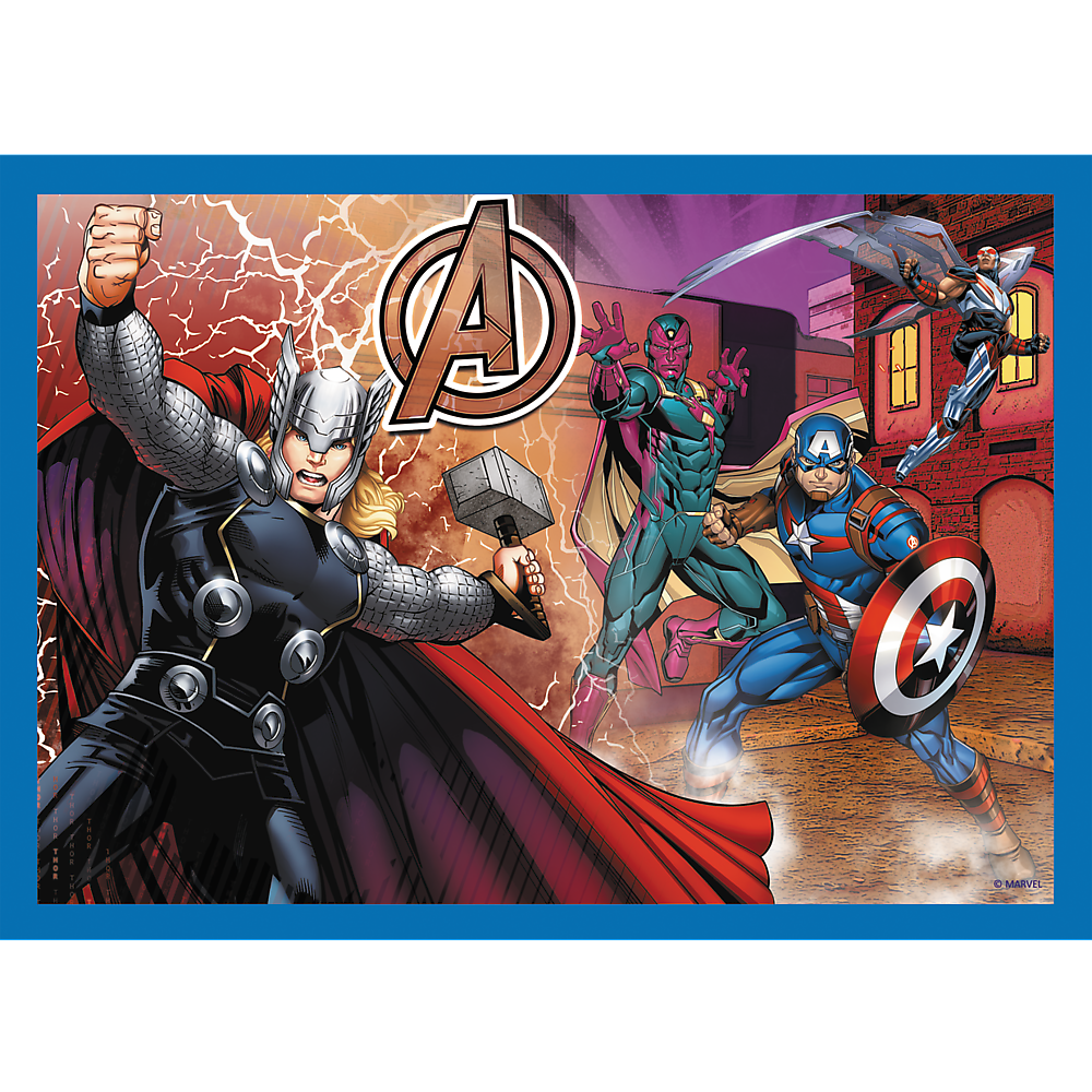 Puzzle 4 em 1 Avengers Trefl 34386