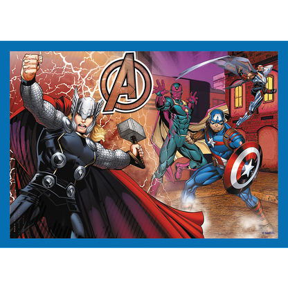 Puzzle 4 em 1 Avengers Trefl 34386