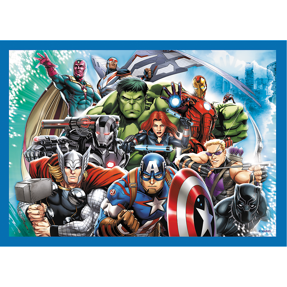 Puzzle 4 em 1 Avengers Trefl 34386