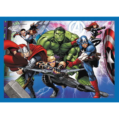 Puzzle 4 em 1 Avengers Trefl 34386