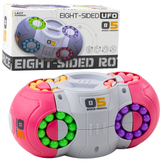 Jogo Lógico Cápsula Rotativa UFO Rosa
