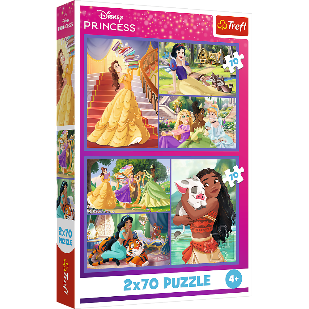 Puzzle 2x70 Dias de Conto Princesas Disney Trefl 34440